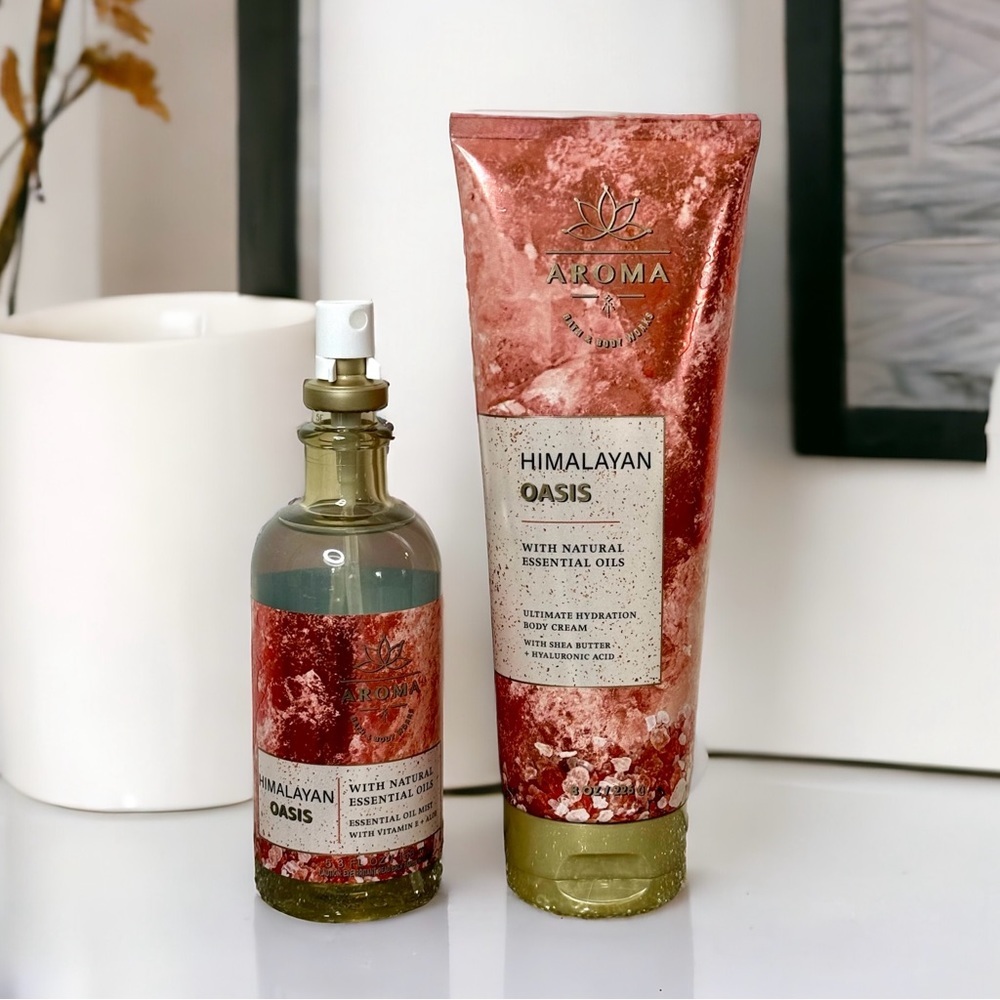 Bath and Body Works Aromatherapy Set Himalayan Oasis Lotion Set NWT